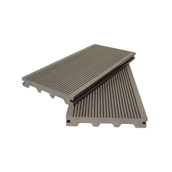 Composite Decking Board Grooved (Light Grey) 135mm x 21mm x 5.8m